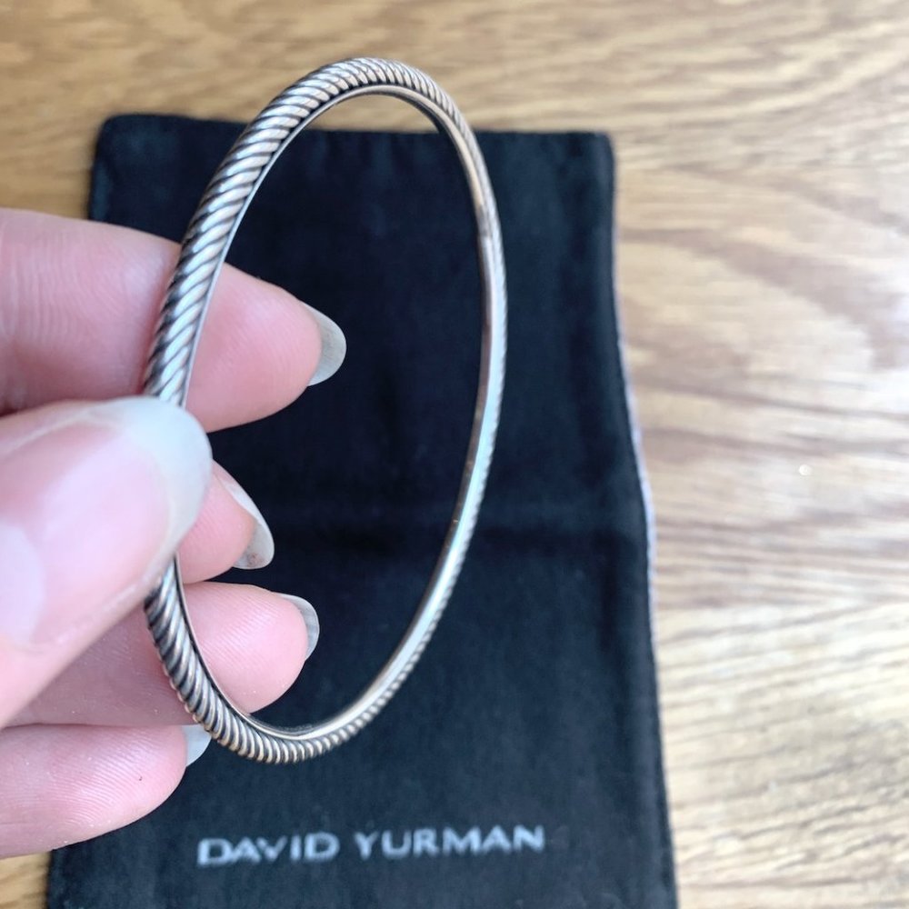 David Yurman Sterling Silver Cable Bangle